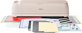 Cricut Kit Maker 4 - Plotter de Recorte, Cor Pérola. Inclui Smart Vinyl, Papel Cartão, Transfer Tape, Iron-On HTV, Base, Canetas, Kit de Ferramentas e 25 Imagens no App Design Space com 16.67% de desconto por R$ 2.999,00 na amazon