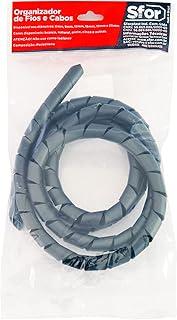 Sforplast Sfor | Organizador De Fios E Cabos | Agrupar Cabos E Organizar Ambientes (12Mm X 1 5M Preto)