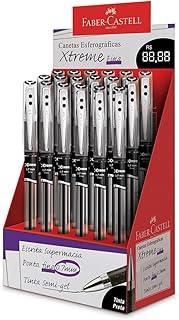 Caneta Esferográfica, Faber-Castell, Xtreme, 0.7mm, XT07/PR.N, Preta, Display com 18 unidades