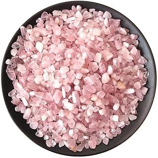 Pedra Cristal Natural Rolada Quartzo Rosa Cascalho 01 Kg - Cristais Semi Preciosos de Quartzo Rosa Natural Rolado, Ideal para Terapias Energéticas, Meditação, Harmonização, Cura Emocional e Decoração