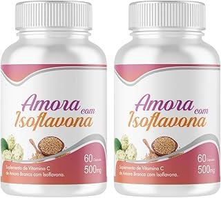 Amora Branca Com Isoflavona E Vitamina C 500mg - 2 Frascos