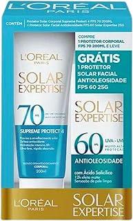 KIT SOLAR EXPERTISE CORPORAL + PROTETOR FACIAL ANTIOLEOSIDADE