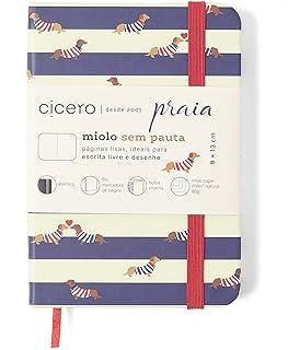 CADERNETA CICEROS PRAIA SEM PAUTA 9X13 CACHORROS