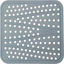 Tapete de silicone para Air Fryer Quadrado Azul - Forro protetor antiaderente de silicone atóxico, seguro para contato com alimento