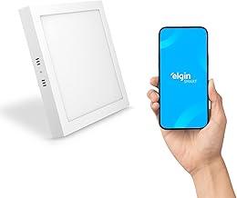 Luminária LED Inteligente 24W 3000-6500K Elgin Quadrada de Sobrepor Wi-Fi Bivolt Compatível com Alexa e Google Home
