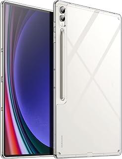 JETech Claro Capa para Samsung Galaxy Tab S10 Ultra/Tab S9 Ultra 14,6 Polegadas, Anti-Amarelecimento, Transparente, Estojo Fina para Tablet, Suporte para Carregamento Sem Fio S Pen (Claro)