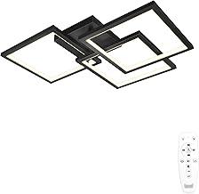 Luminária de Teto LED Moderna, Preta Luminária Pendente Regulável, 3000K-6000K