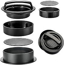 Forma Para Hambúrguer Recheado 3 Em 1 Molde Hamburguer Caseiro Prático Churrasco Premium Fácil Uso Resistente Reutilizável