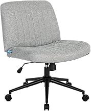 Cadeira Escritório DT3 Dolly, Assento Extra Grande e Largo, Leisure, Penteadeira, Escrivaninha, Ceriticação NR-17, Giratória, com rodinha (Tecido, Grey)