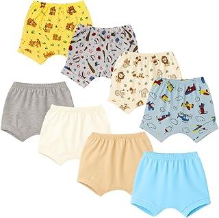 Kit 8 Shorts Liso e Estampado Para Bebês Menino Masculino P - GG