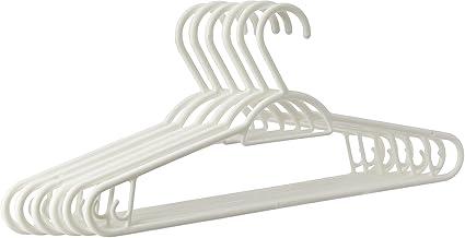Sanremo - Cabide Plástico Adulto para Roupas Médias Pendura Mais, Embalagem Leve 6 Pague 5 Unidades, Linha Easy