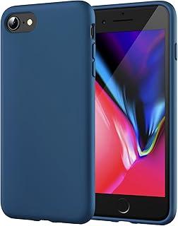 JETech Capa de Silicone para iPhone SE 3/2 (Edição 2022/2020)/ iPhone 8 e iPhone 7 4,7 Polegadas, Case Capinha Protetora para Corpo Inteiro com Toque Suave e Sedoso (Cobalto Azul)