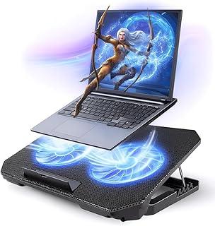 Base Refrigerada para Notebook até 17” com 2 Coolers, Ajuste Ergonômico e Conexão USB Dupla