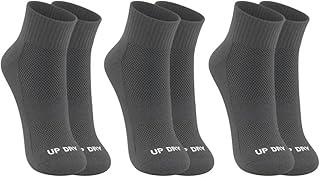 Kit 3 Pares Meia Esportiva Up Dry Anti Bolha Cano Médio Corrida Caminhada Academia
