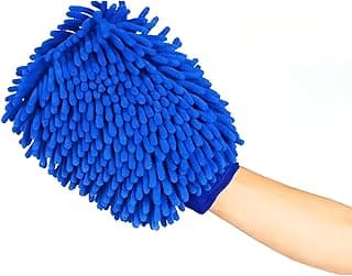 Luva de Microfibra para Limpeza e Lavagem Automotiva Pano de Microfibra – Super Macia, Alta Absorção, Não Risca, Uso Doméstico e Profissional
