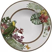 Alleanza Tropicos 1077 Conjunto de 6 Pratos, Padrão, Branco/Verde/Amarelo