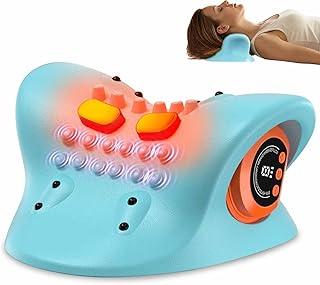 Massageador De PescoçO E Ombros, Massageador Cervical EléTrico,9 Modos 6 Intensidades,PortáTil Travesseiro EléTrico Para Relaxamento De PescoçO E Ombro E AlíVio Da Dor, Para Casa E EscritóRio