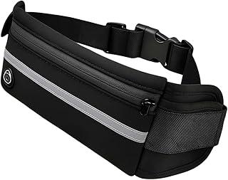 Pochete Esportiva Ultra Slim com Faixa Refletiva, Impermeável, para Corrida, Bike e Viagem