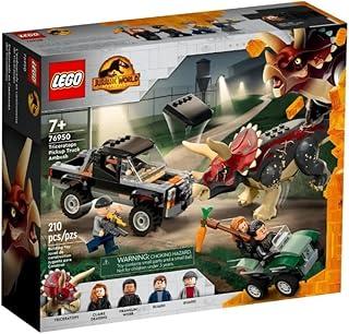 Lego Jurassic World 76950 Emboscada Do Triceratops, Kit de Construção, Brinquedo Dinossauro