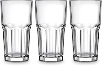 Jogo de copos de vidro água e suco Conjunto 3 Copos