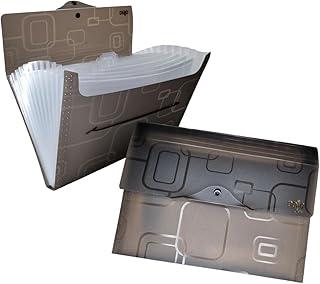 Pasta sanfonada A4 com 12 divisórias Fumê 6070.i Dello