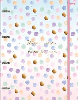 Caderno Argolado Univ CD 80 Fls La Creme Make FSC - Jandaia