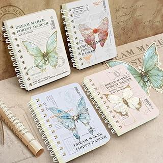 Caderno Borboleta Vintage capa dura - 80 páginas Capa aleatória Tamanho A5
