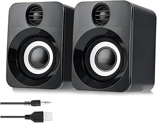 Caixa de Som Gamer para PC, Alto Falante PC, Conexão USB e P2, Cabo com Controle de Volume, para Computador, Monitor, Notebook(Preto)