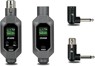 Conversor de microfone Transmissor e receptor XLR Sistema sem fio para microfone dinâmico para microfone com fio,(Transmissor X1 Receptor X1)