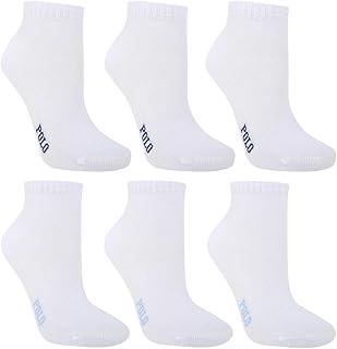 Kit 6 Pares Meia Infantil Polo London Club, Cano Médio Algodão Confort Respirável Unissex