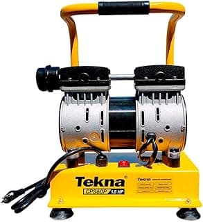 Tekna Compressor de Ar Direto CPS60P 1,5HP 150L/min 8BAR Isento de Óleo 220V – Compacto, Silencioso e Ideal para Poços Semi-Artesianos, Limpeza e Pulverização