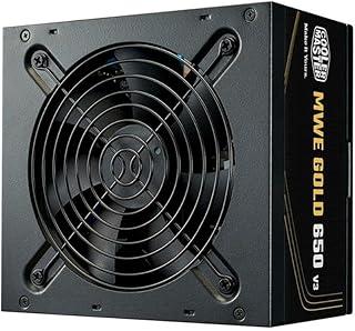 COOLER MASTER, FONTE COOLER MASTER ATX 3.1 650W MWE GOLD 650 V3 PFC ATIVO 80 PLUS GOLD COM CABO DE FORCA GARANTIA 5 ANOS
