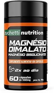 Magnésio Dimalato 500mg Bisglicinato Original Natural Suplemento 60 Cápsulas Duo Magnésio capsula