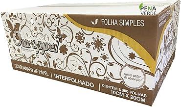 8000 Folhas Papel Guardanapo Interfolhado Ouroppel 10x20 cm