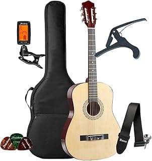 Kit Violão Acústico Bravo An100 Iniciante Nylon Clássico + Acessórios (Natural)