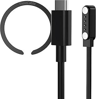 Cabo Carregador Para Plaud Note Magnético Usb Tipo C + Magnetics Ring Plaude Note AI Para Carregar com Anel Magnético USB-C