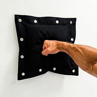 Saco de Pancada de Parede Makiwara (Vazio) - Wall Bag para Boxe, Karatê e Wing Chun - Almofada de Soco em Nylon 600 Reforçado com Ilhós (27x27cm)