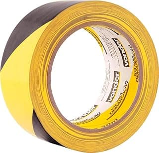 Vonder, Fita Adesiva Para Demarcação, 48 Mm X 30 M Zebrada. com 19.37% de desconto por R$ 20,40 na amazon