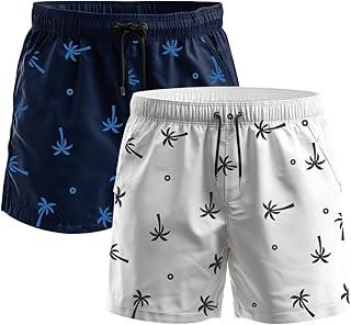 Kit Com 2 Bermuda Praia Masculina Tecido Leve Secagem Rápida