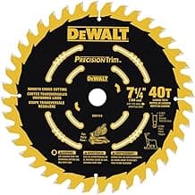 DEWALT Lâmina de serra de esquadria, acabamento de precisão, 19 cm, 40 dentes (DW7114PT)