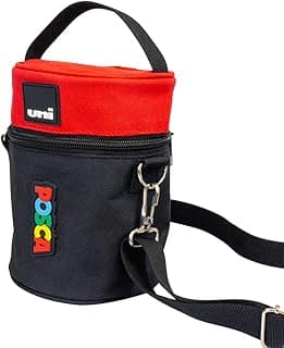 POSCA Bag - Estojo Avulso para Canetas e Marcadores POSCA - Material Resistente, Zíper Duplo, e Alça de 60cm - Compacto e Prático para Transporte e Organização - 1 unidade com 15.01% de desconto por R$ 37,76 na amazon