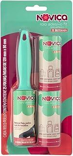 Noviça - Rolo Adesivo Fit com 25 Folhas Tira Pelos, Acompanha 2 Refis, Bettanin