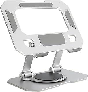 Suporte de Mesa para Tablet e Celular Articulado Dobrável Apoio 360° Ajustável Alumínio Base Antiderrapante Compatível com Dispositivos de 4,7 a 12,9 Polegadas