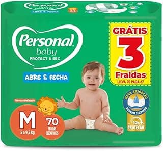 Personal Fralda Protect E Sec M Hiper, 70 Unidades