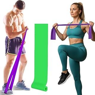 Faixa Elástica para Exercícios, Fisioterapia, Pilates e Musculação, Resistência Progressiva - 150cm x 15cm x 0,35mm - 1 Unidade