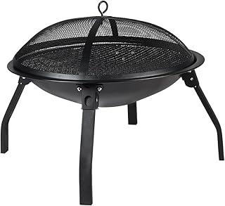 Bel - Churrasqueira e Fogueira Portátil Brasa em Aço Carbono Preta
