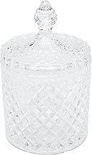 WOLFF - Potiche Decorativo de Cristal com Tampa Litt 8,5cm x 8,5cm x 13,5cm