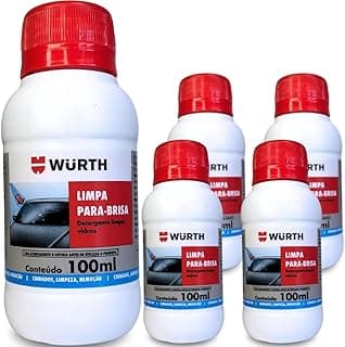 5 Unidades Limpador de Parabrisa Liquido Para Reservatorio do Carro 100ml Wurth com 42.59% de desconto por R$ 26,91 na amazon