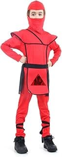 Fantasia Ninja Vermelho Infantil 923112-P, Sulamericana Fantasias