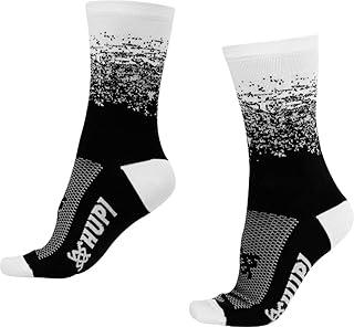 Meia Splash Preto/branco Hupi, Cor: Preto/branco